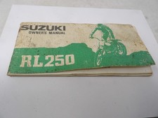 Suzuki RL250 Owners Manual