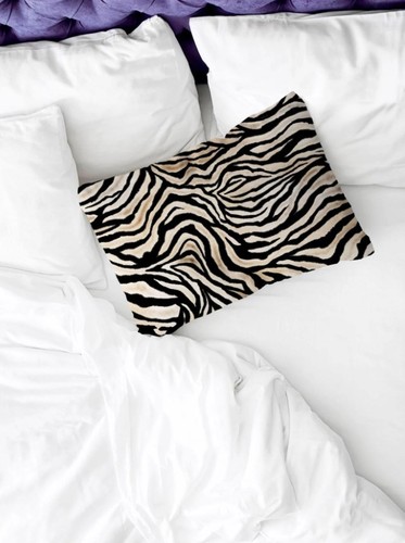 Zebra print pillow cover - print,