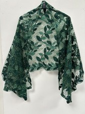 DARK GREEN VELVET LEAF SEQUINS