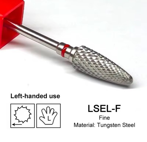 Carbide nail drill bit red - carbide,