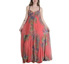HALSTON 100% silk maxi dress