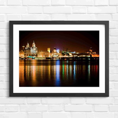 Liverpool city skyline lights - city,