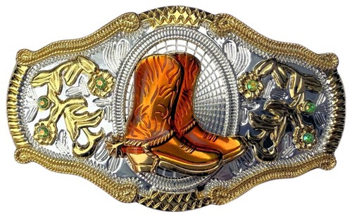 Cowboy boots gold - boots, silver