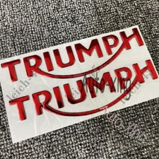 Red 3D MOTORCYCLE TRIUMPH FUEL