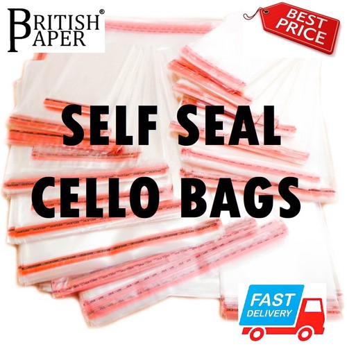 Clear cellophane bags self - bags,