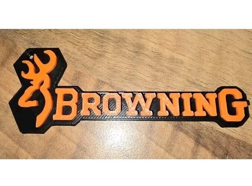 Browning buckmark keyring - keyring, 3d