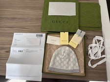 Gucci 100% Wool Light Grey GG