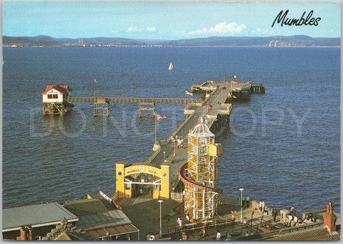 Mumbles pier boats vintage - mumbles,