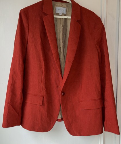 Jigsaw burnt orange linen - burnt,
