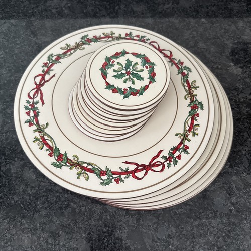 Royal worcester holly ribbons - royal,