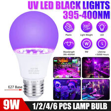 LED UV Blacklights 9W Black Lights Bulb Glow in The Dark Party Disco Neon Glow