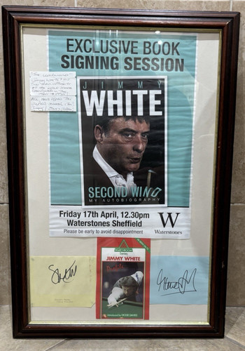 Snooker signed framed - signed,