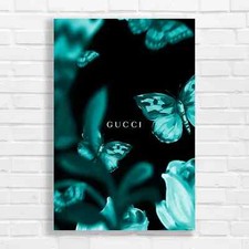 Gucci Butterfly Floral Canvas