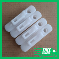 147191 x 4 IKEA Plastic Drawer Rail Lock, BESTA - WHITE