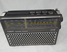 Vintage 1970s 4 Band Radio ITT Tiny Transistor Radio