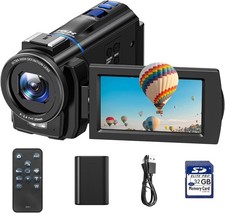 Video camera camcorder 48mp - 4k,