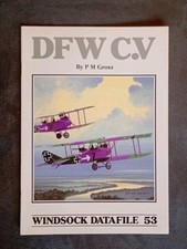 Windsock Datafile 53 DFW C.W  P M Grosz Paperback Book Free UK Post