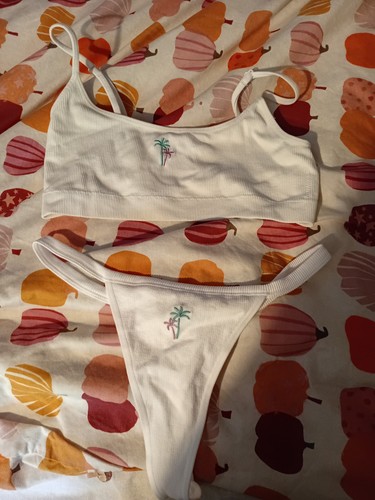Size large bralet and - bralet, thong