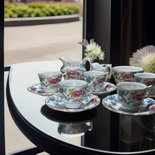 Booths "Floradora" A8042 Cup & Saucer set for six