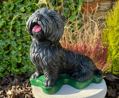 Garden westie dog - westie, stone