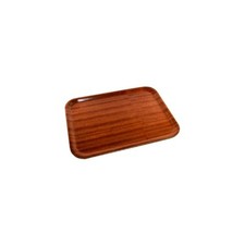 Darkwood Mahogany Tray 360 x 280mm School Catering Tray Serving Cafe Hospital 