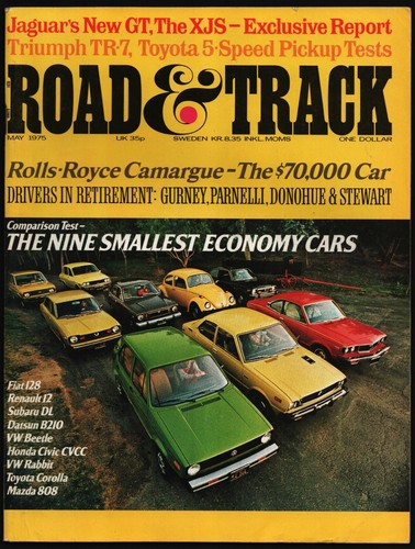 May 1975 road track magazine - 1975,