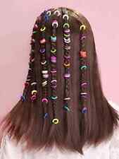 50 Hair Rings DREADLOCKS Plastic Braid Mini Small Hair Clips Claws  Hair Bands
