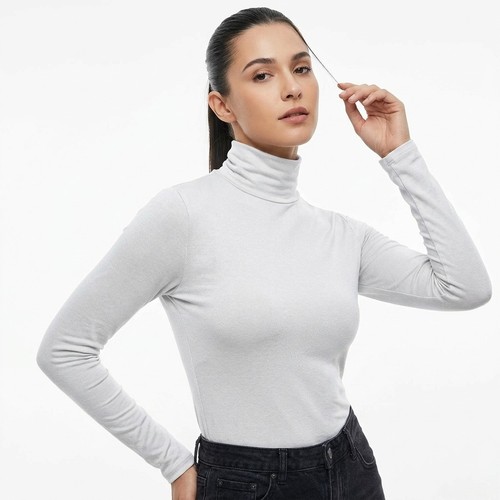 Ladies womens polo neck roll - ,