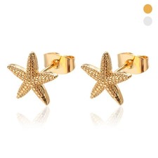 Metal Ear Studs Ocean Style