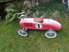 Halfords Child’s Sit On Ride Racing Car Red.Metal frame.Great Garden display.