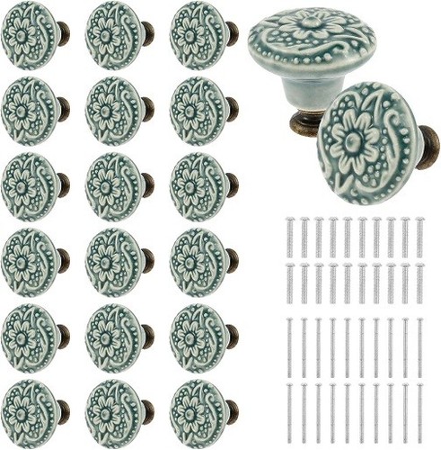 20pcs ceramic door knobs set - 20pcs,