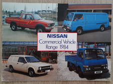 Datsun Nissan Commercial Vehicle Range Brochure 1984  Sunny Urvan Cabstar Pickup