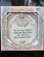 Vtg Porcelain Keepsake Plate