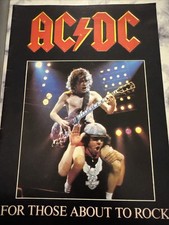 AC/DC For Those About To Rock Tour Programme 1982 Rock Concert 
