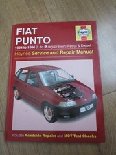 Haynes Vintage Car Manuals Fiat Punto Owners Handbook 1990s