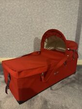 Vintage Red Marmet Carry Cot - 80s, Hood, Duvet, Pillow Included Baby 30x9x15”