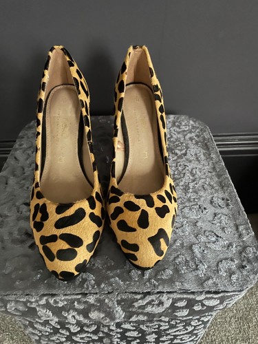 Leather leopard shoes - leopard,