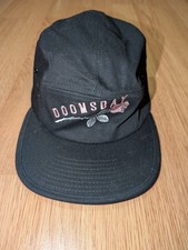 Doomsday Clothing Black Snapback Cap Adjustable One Size Rose Alternative Goth