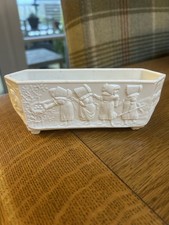 Antique Sowerby Milk Glass Posy Vase With Elizabeth, Elspeth, Betsy and Beth