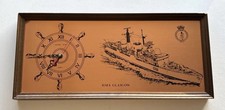 HMS Glasgow - copper clock Maritime Scene Bob Morris