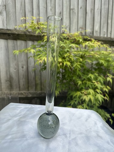 Vintage grey bubble - , vase
