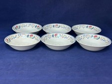 BHS PRIORY 6 1/2" CEREAL BOWLS X 6 - VGC