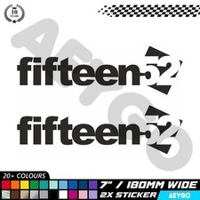 2x FIFTEEN52 52 Vinyl Stickers
