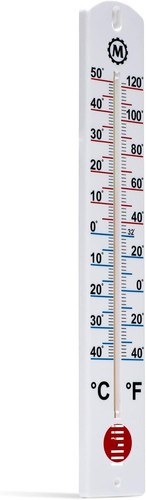 Inch white wall thermometer - inch,