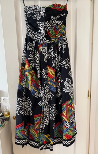 1980s vintage strapless - , boned