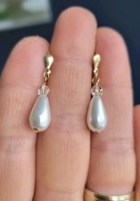 9ct gold vintage faux pearl