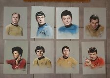 Star Trek 8 A4 exclusive Artprints by fletch.Original Series crew kirk spock etc