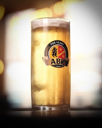 Abk glass pint tankard - abk,