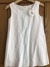 Maggie & Zoe Beautiful Pink Broderie Anglaise A-Line Dress Age 3-4 Perfect Cond