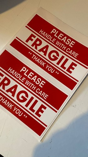 Fragile stickers handle - stickers,